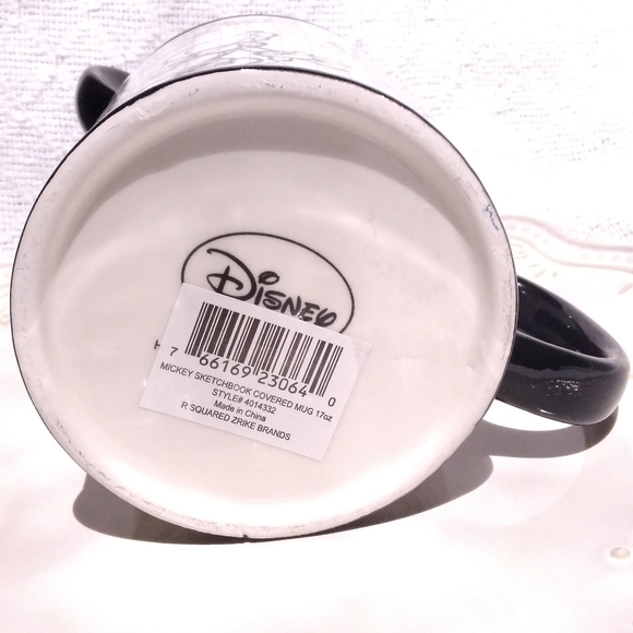 NWT Disney Mickey Mouse Sketchbook Covered Mug 17oz - Picture 7 of 7